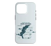 Carcasa para iPhone 16 Pro East Coast Shark Sightings Cool Map
