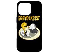 Carcasa para iPhone 16 Pro Eggyolkcist - Huevo con Humor Negro y Parodia de Exorcismo