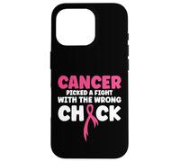 Carcasa para iPhone 16 Pro El cáncer se peleó con la Chica equivocada Krebs Brustkrebs