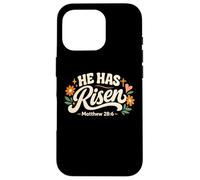 Carcasa para iPhone 16 Pro Él es Resucitado Pascua Cristiano Vacío Tumba Resurrección Domingo