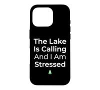 Carcasa para iPhone 16 Pro El Lago está Llamando y Estoy Estresado Pescador de Agua Dulce