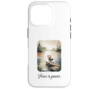 Carcasa para iPhone 16 Pro El Lindo Gato Peace Is Power de Calm Lake Art
