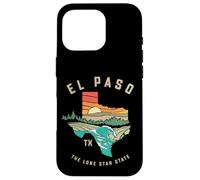 Carcasa para iPhone 16 Pro El Paso Texas Outdoors Vintage Nature Illustration
