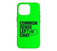 Carcasa para iPhone 16 Pro El Sentido común Antisocial dejó el Chat Anti Gente estúpida