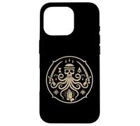 Carcasa para iPhone 16 Pro Emblema de Calavera Oculta y Pulpo | Ilustración mística Vintage