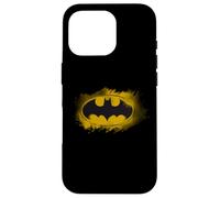 Carcasa para iPhone 16 Pro Emblema de Noche de héroe Amarillo con Logotipo de Batman