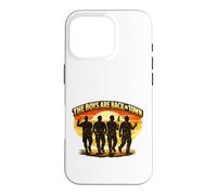 Carcasa para iPhone 16 Pro Emblema de reunión de The Boys Are Back in Town Brotherhood Divertido