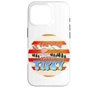Carcasa para iPhone 16 Pro En el Lago, emborrachándose, Retro, de los 70, Mountain Sunset Camping