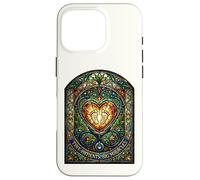 Carcasa para iPhone 16 Pro Enfermera pediátrica Pequeños Pacientes Grandes Milagros Vidrieras