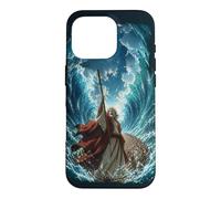 Carcasa para iPhone 16 Pro Epic Japanese Anime Christian Bible - Moses Parting The Sea