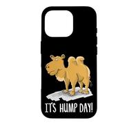 Carcasa para iPhone 16 Pro ¡Es el día de la Joroba! Divertido Camello Humpday Miércoles Meme Cita Broma