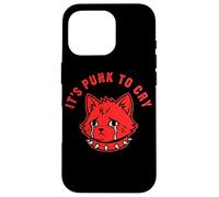 Carcasa para iPhone 16 Pro Es Punk Llorar lágrimas de Gato