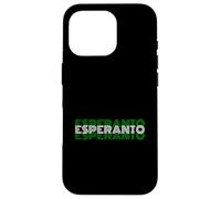 Carcasa para iPhone 16 Pro Esperanto - Diseño de Texto de lenguaje de Estilo Retro de los años 70