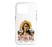 Carcasa para iPhone 16 Pro Espíritu del Toro Sentado Jefe Nativo Americano Lakota Sioux