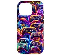 Carcasa para iPhone 16 Pro Estética Gráfico Gaming Video Juegos Coloridos Jugador Adolescentes