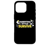 Carcasa para iPhone 16 Pro Estilo de crianza Sobrevive Funny Parent Reality Identity