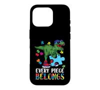 Carcasa para iPhone 16 Pro Every Piece Belongs T-Rex Dinosaur Autism Awareness