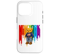 Carcasa para iPhone 16 Pro Exceed The Limit New York Teddy Bear- Colorful NYC Boroughs