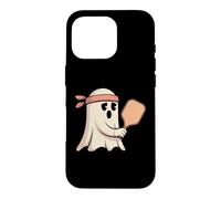 Carcasa para iPhone 16 Pro Fantasma Jugando Pickleball con gráfico Bandana