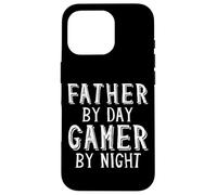 Carcasa para iPhone 16 Pro Father by Day Gamer by Night Geek Nerd Gaming Dad Gamers