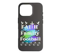 Carcasa para iPhone 16 Pro Fe, Familia, Fútbol, Diversión de otoño Ropa de Mujer Cristiana