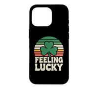 Carcasa para iPhone 16 Pro Feeling Lucky Retro Casino Humor St Patricks Day Vibes
