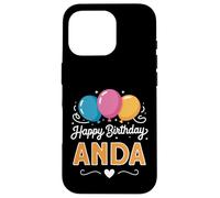 Carcasa para iPhone 16 Pro Feliz cumpleaños Anda