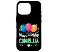 Carcasa para iPhone 16 Pro Feliz cumpleaños Camellia