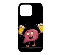 Carcasa para iPhone 16 Pro Feliz día del hígado con Disfraz de Cerveza