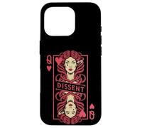 Carcasa para iPhone 16 Pro Feminista Medusa Queen of Hearts Dissent Vintage Jugando Card