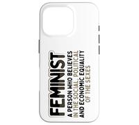 Carcasa para iPhone 16 Pro Feminista Social Política Igualdad Económica Sexos Feminismo