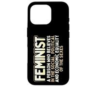 Carcasa para iPhone 16 Pro Feminista Social Política Igualdad Económica Sexos Feminismo