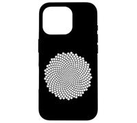 Carcasa para iPhone 16 Pro Fibonacci Girasol Semilla Espiral Sagrada Naturaleza Geometría Arte