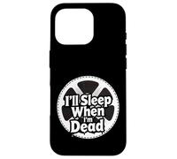 Carcasa para iPhone 16 Pro Filmmaker Editor Horror Movie I'Ll Sleep When I'm Dead
