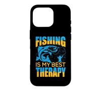 Carcasa para iPhone 16 Pro Fishing Is My Best Therapy Fishing Lovers Outdoor Fisher