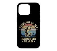 Carcasa para iPhone 16 Pro Fishing Is My Retirement Plan Cool Fishing Graphic Fisherman