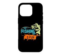 Carcasa para iPhone 16 Pro Fishing S Fun Vintage Outdoor Funny Fisher Fishermen