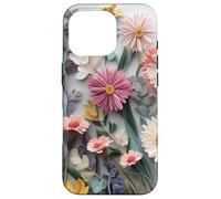 Carcasa para iPhone 16 Pro Floral Flower Pattern Botanical Nature Garden Bloom Cute