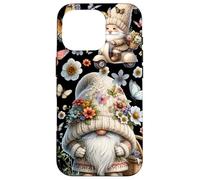 Carcasa para iPhone 16 Pro Floral Summer GNOME with Butterflies Cute Flower Pattern