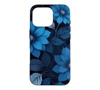 Carcasa para iPhone 16 Pro Flores Azul Oscuro Midnight Floral