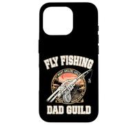Carcasa para iPhone 16 Pro Fly Fishing Dad Guild Fisher Man Día del Padre Susurrador de Peces