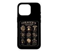 Carcasa para iPhone 16 Pro Forager's Field Guide Setas comestibles Vintage Botanical