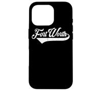 Carcasa para iPhone 16 Pro Fort Worth City Texas Estado - Estilo Vintage Retro Design