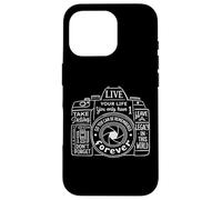 Carcasa para iPhone 16 Pro Fotógrafo Motivación Vive tu Vida Cámara Citas Hombres