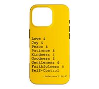 Carcasa para iPhone 16 Pro Frutas del Espíritu Palabras
