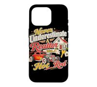Carcasa para iPhone 16 Pro Funny Agente inmobiliario de Bienes raíces Hot Rod Agente inmobiliario