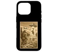 Carcasa para iPhone 16 Pro Funny Bigfoot Bruh UFO Alien Loch Ness Monster Abduction