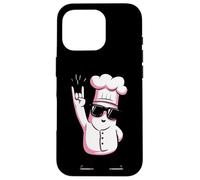 Carcasa para iPhone 16 Pro Funny Chef Rockstar Cook Retro Style Rosa Diseño