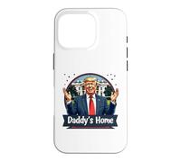 Carcasa para iPhone 16 Pro Funny Daddy'S Home Trump Pink 2024 Take America Back 2024