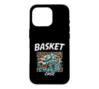 Carcasa para iPhone 16 Pro Funny Disc Golf Basket Case Retro Pop Art